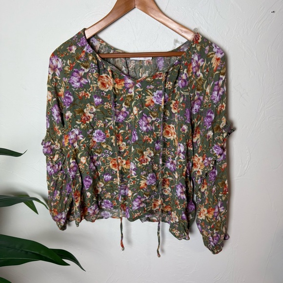 Ces Femme Tops - Ces Femme Floral Peasant Blouse – Size Large